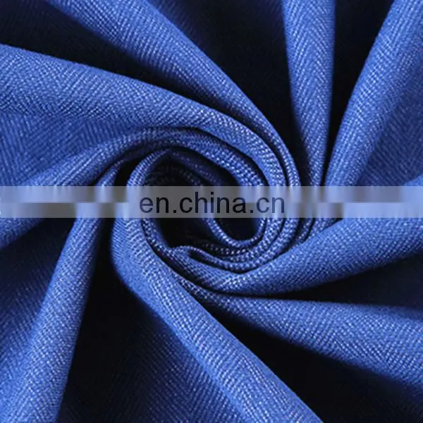 Cotton polyester stretch denim Indigo blue denim with 10oz denim fabric stock
