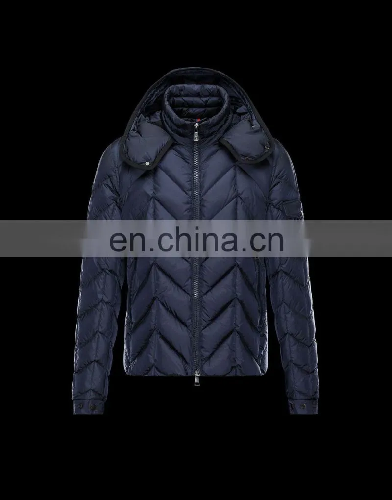 men down jacket with detachable hood