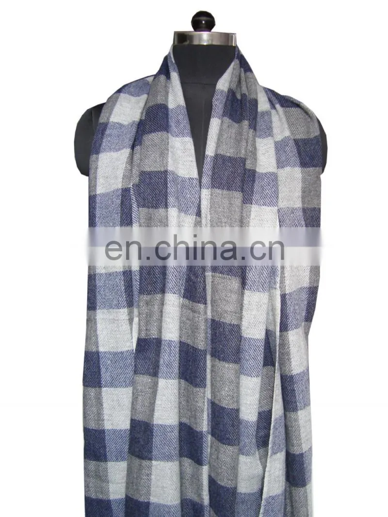 Gauze pashmina check shawls and Scarf