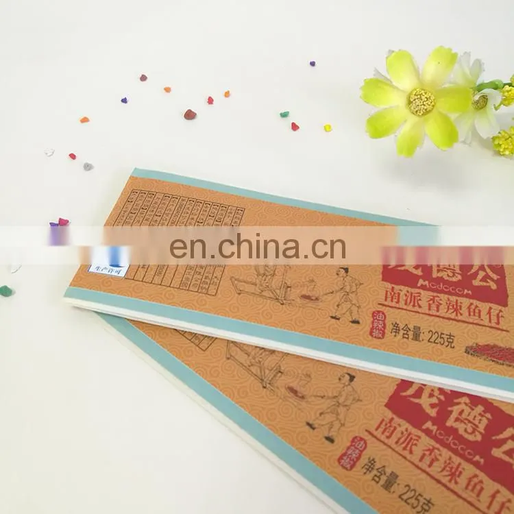 cheap factory price customized Printed Resealable Waterproof Food Vinyl Custom Sticker for sauce bottle