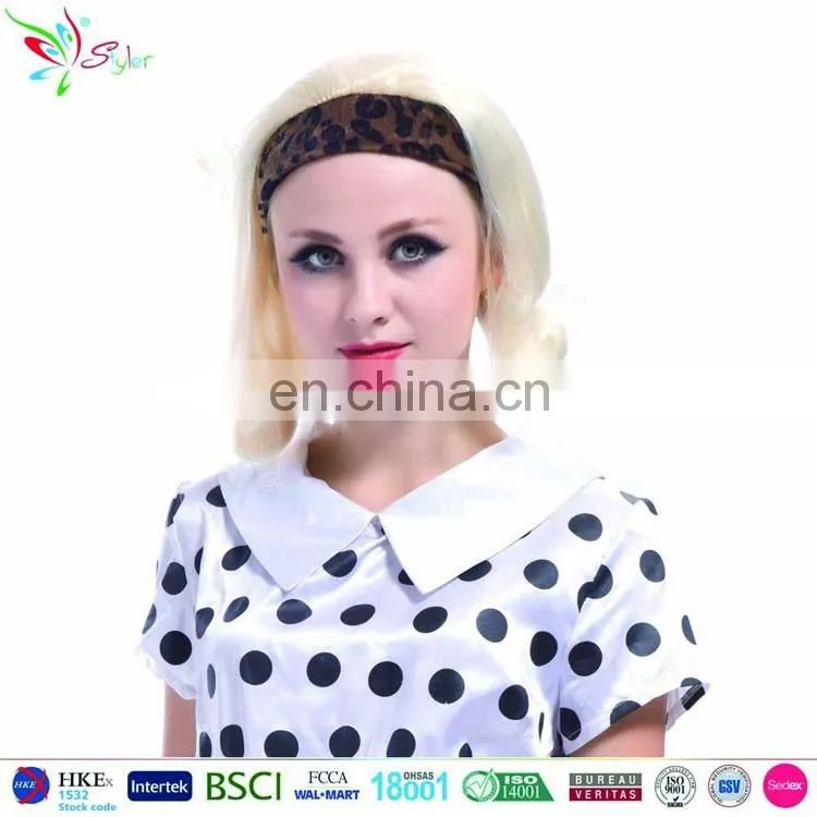 Styler Brand fashion party short blonde synthetic hair wholesale cheap indian women hair wig