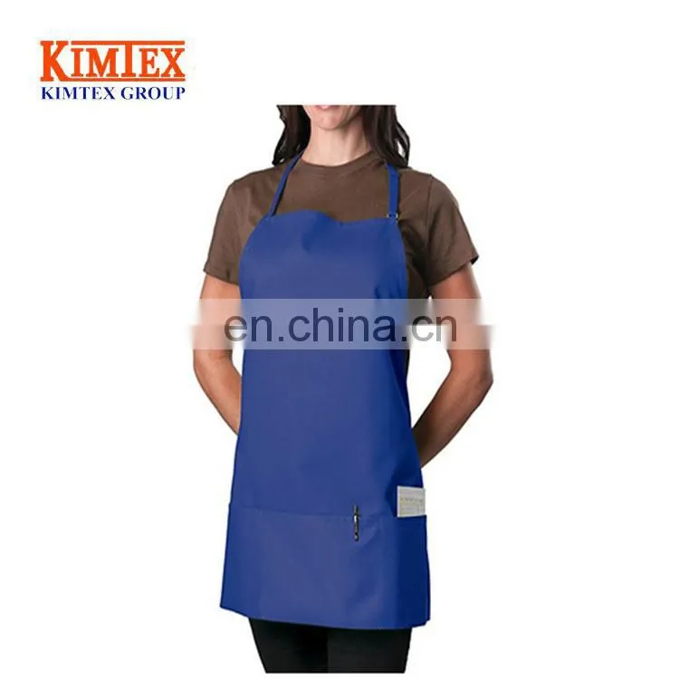 Custom Black Adjustable Bib Apron - 3 Pocket