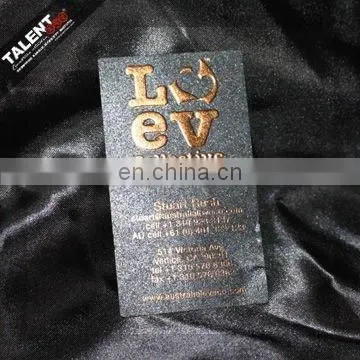 Custom New design embossed LOGO paper Business name card