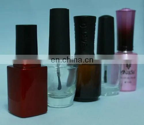 5ml glass empty nail polish bottles with different cap type