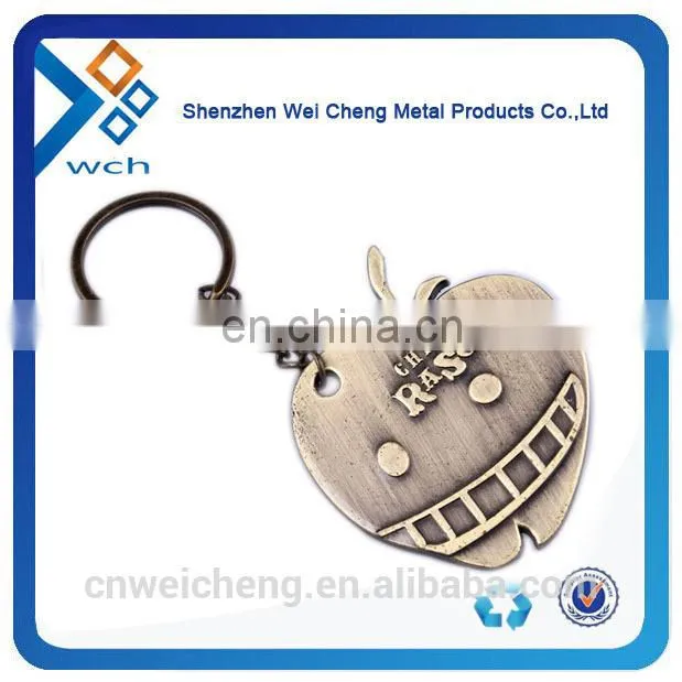 Fashion Cheap Custom Cut Out Round Metal Keychain