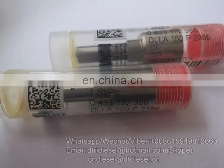 Bosch original nozzle DLLA150P2386,fuel injection nozzle 0433172386