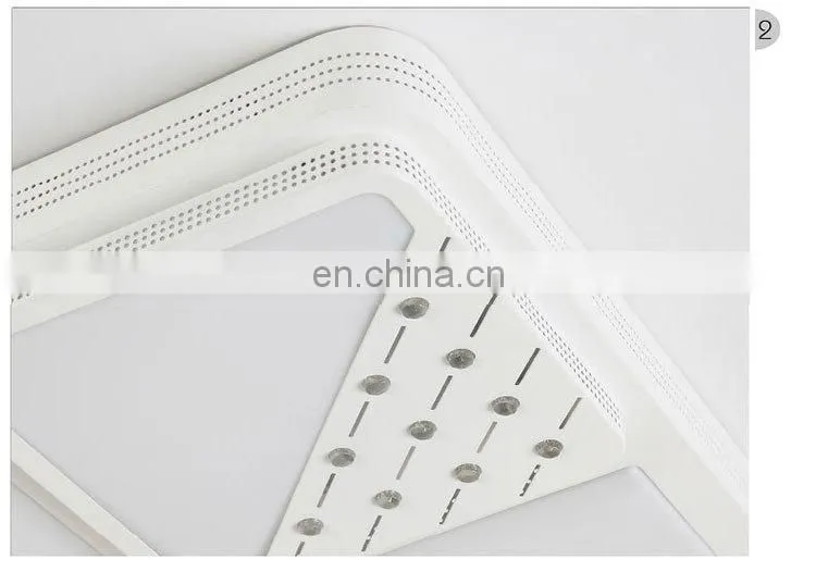 Iron Acrylic Rectangular Simple LED Ceiling Light Atmosphere Living Room Bedroom Lights