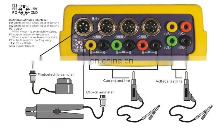electrical power meter instrument Digital intelligent 3 phase energy meter calibrator