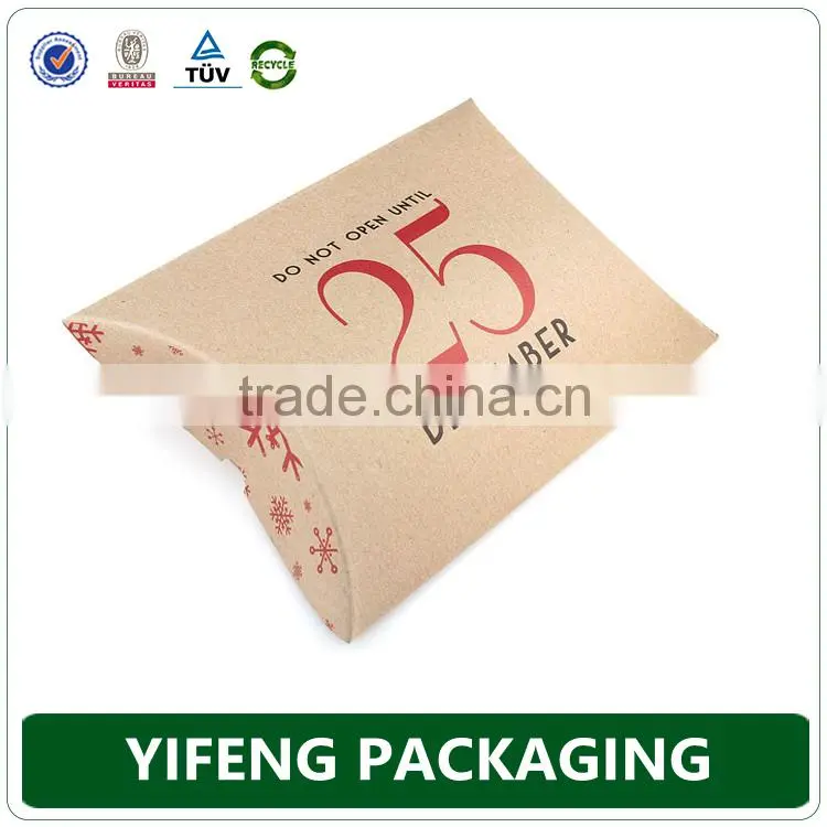 2015 Hot Sales Recycle Paper Packaging Gift Pillow Box
