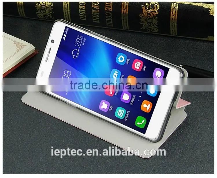 MOFi Flip PU Leather Case Cover for Huawei honor 6, Mobile Phone Case for Huawei honor6