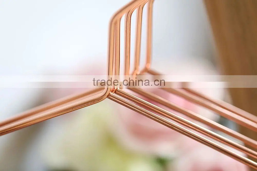 heavy duty red copper metal hanger and pants hanger