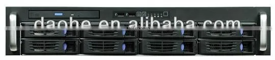 2U 8*2.5''/3.5'' HDD with 600W Power Supply Server Case for Webhost Project