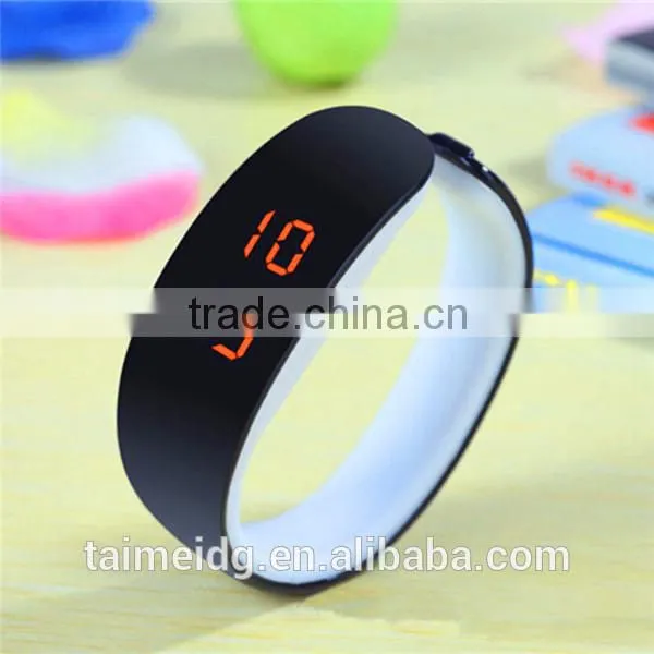Unique design led silicon sport wrist watches