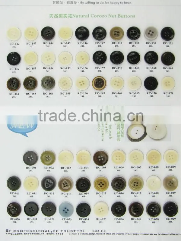 4Holes Dyeable Natual Corozo Button