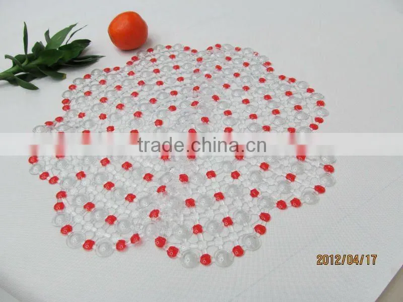 lowest price flower shaped pvc bath mat