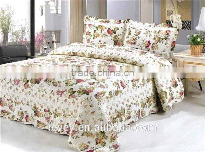 good quality best price reactive printed cotton stripe cheap chinese wholesale bedspreads
