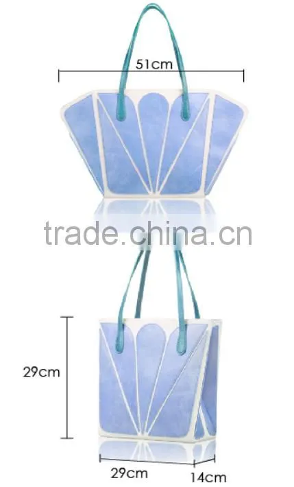 Oringal Designer New Brand Genuine Real Cow Leather mix Cavans Butterfly Single Shoulder Bags Handles Handbag for Women