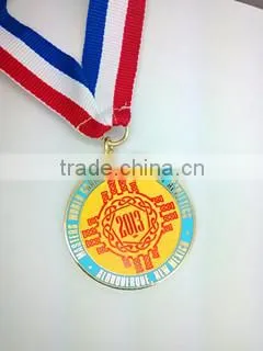 custom medal producer custom metal medal with ribbon