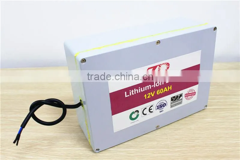 12V 60AH Lithium Ion Battery System For Home Solar Power