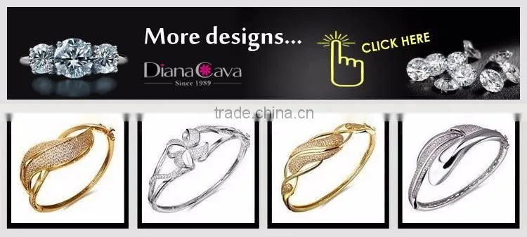 Factory Price Banquet Jewelry for Women Elegant Design Classic Setting CZ Bangle