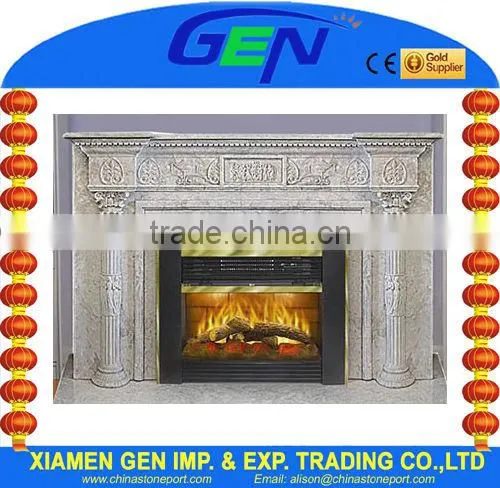Luxembourg marble fireplace