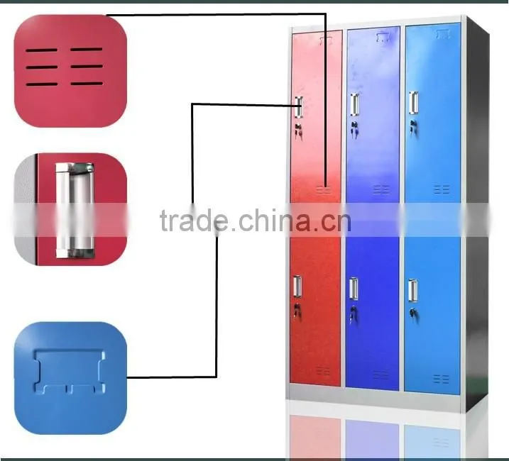 China Factory Wholesale Price Sports Anti-damp TypeSteel Storage Lockers For Public Place