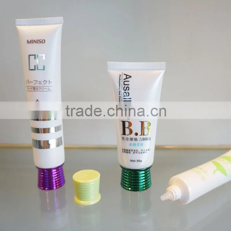 Beautiful screw-thread cap with PE cosmetic tube