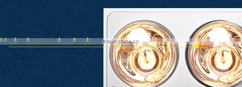 Ceiling Air-heating PTC ceramic Bathroom heater with 4 infrared lamps DHL306-01