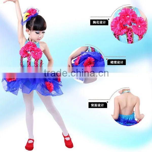 New design In-stock children princess modern dance costume girls dance costumes ballet princess dance costume