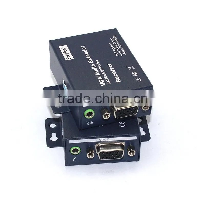 100m VGA Extender with Audio over CAT 5E/6 Ethernet - Gaia Vision