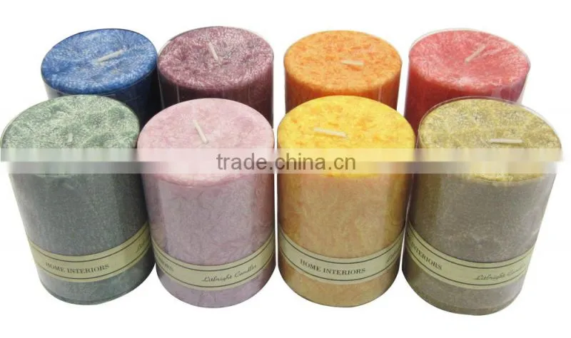 frosted flowers candles