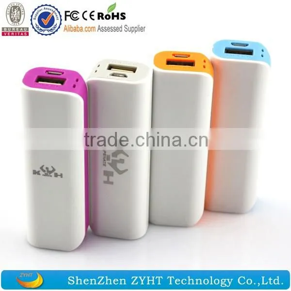 free logo 2600mah mini lipstick power bank