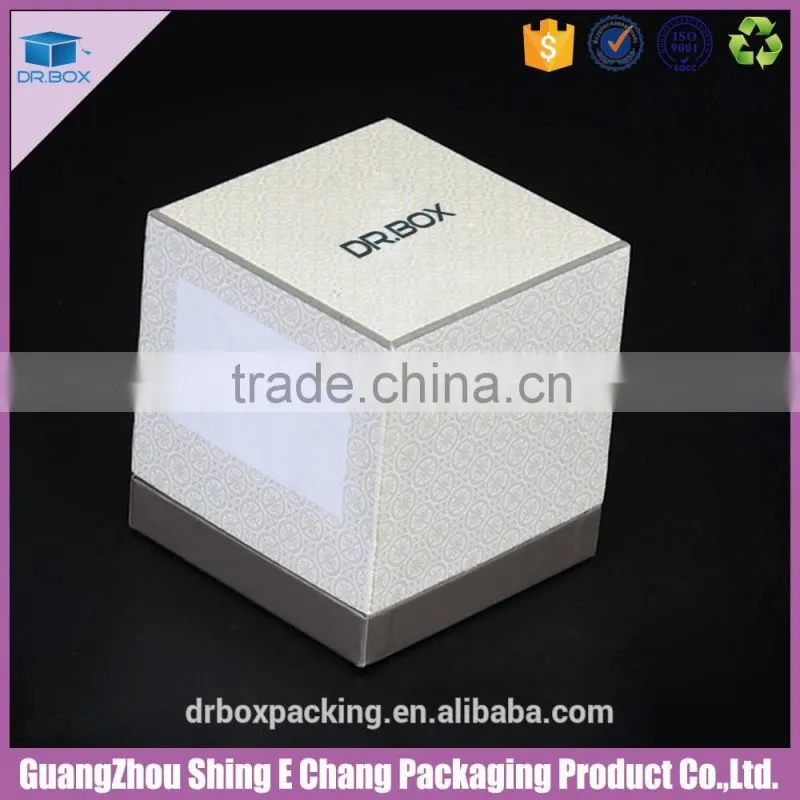 Customized wholesale elegant hand made cardboard candle packaging boxes
