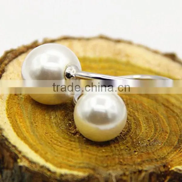 2015 Spring New Style Fashion Hot Selling Open Design Pearl Ring