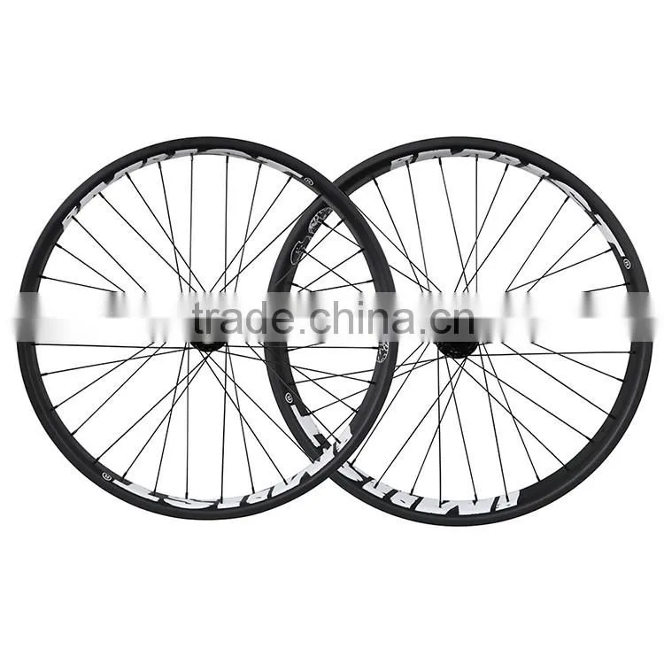 2016 China 26ER thru axle 90mm clincher tubeless ready carbon fat bike wheels
