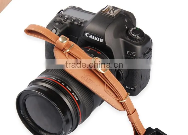 Colorful leather camera wrist hand straps