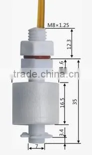 E-5continents 5CFS-P35 small size magnetic level switch PP/white/vertically installation