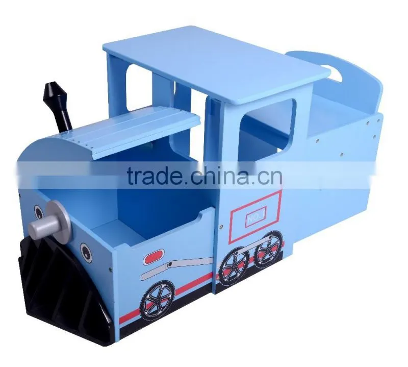 Train design wooden kids table and chair set