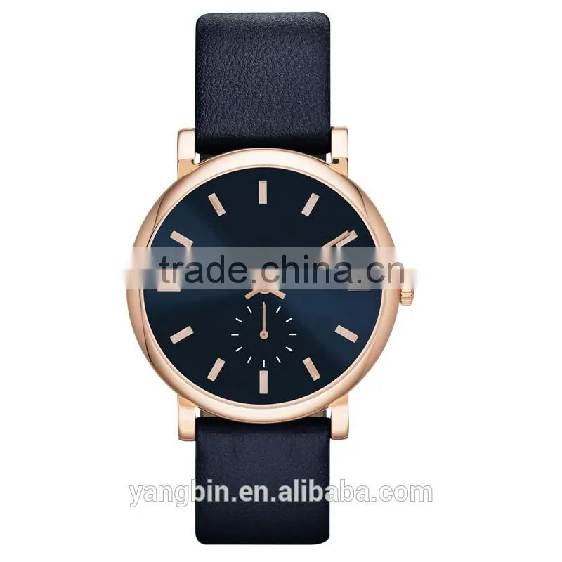 Best seller self setting sapphire crystal glass italian leather watch straps