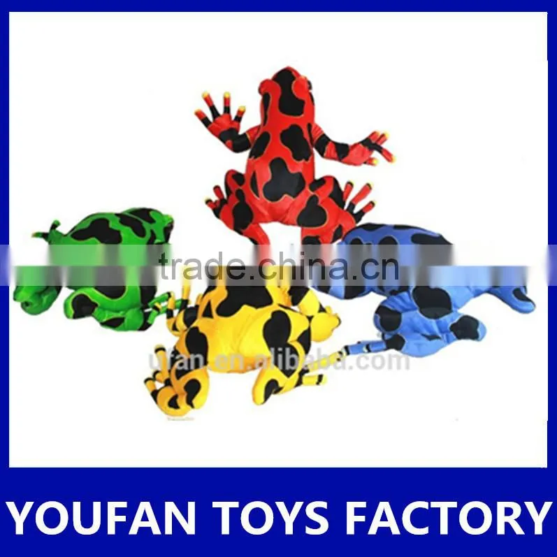 yiwu toys stuffed plush land animal frog