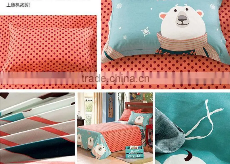 China best selling products home textile 3d bed cover set