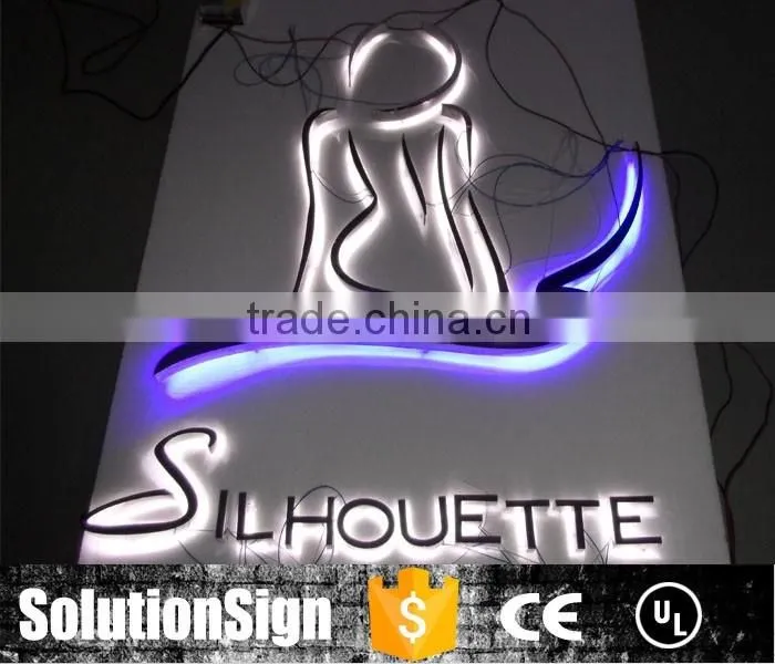 Large illustrious light up backlit letter signage