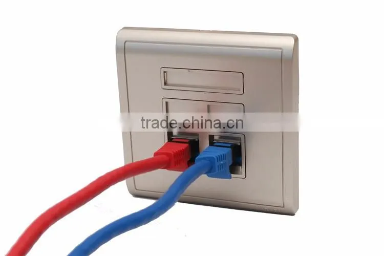 RJ45 Keystone 4 port Faceplate electric faceplate rj45