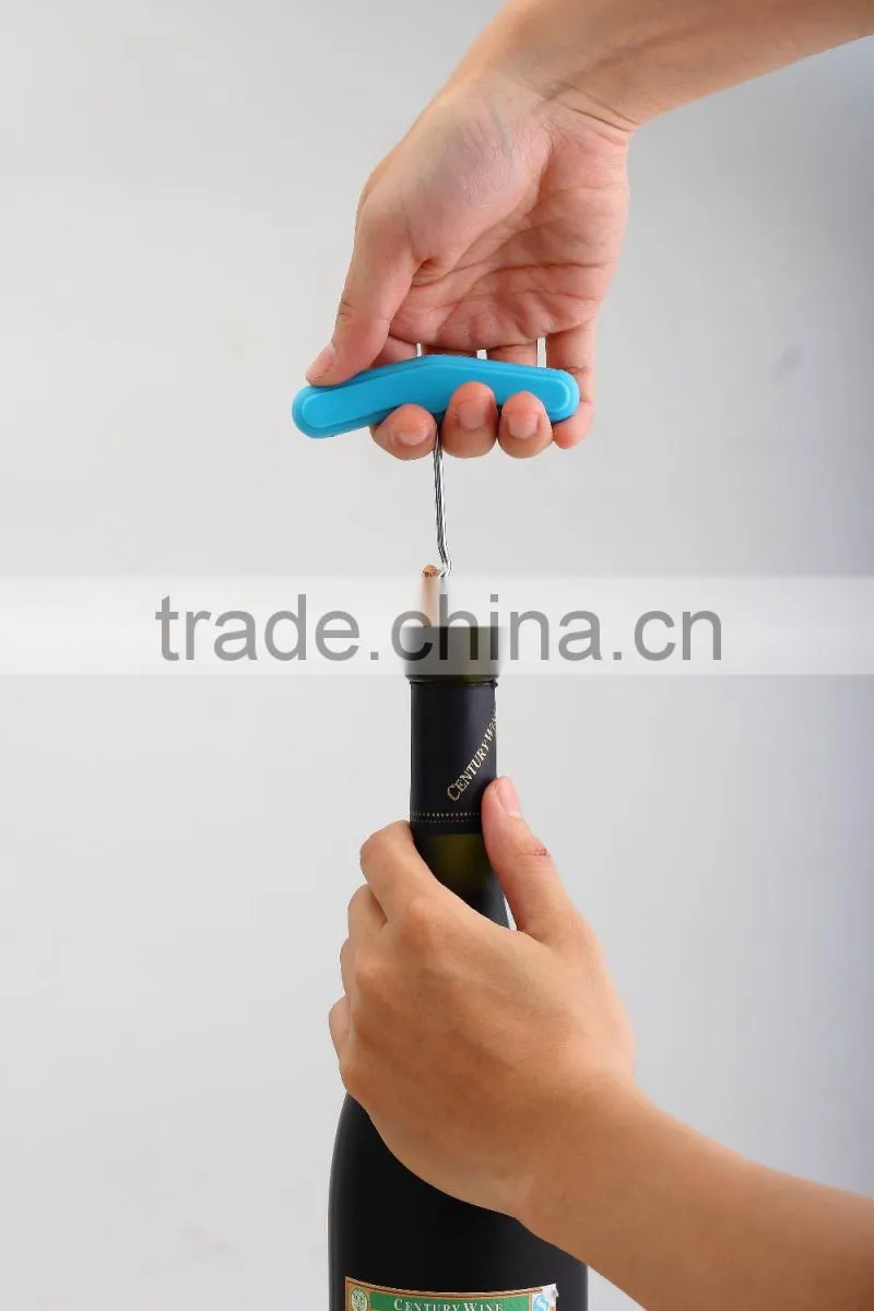 S/S+ABS 11.5*9.4*1 Colorful kitchen small red wine opener