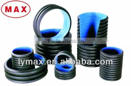 GB/T19472.1-2004 Standard SN4 SN8 HDPE Double Wall Corrugated Pipe Price for Drainage