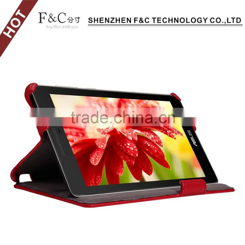 High quality anti-shocked leather case cover for ASUS ZenPad C 7.0 with multiple view angles