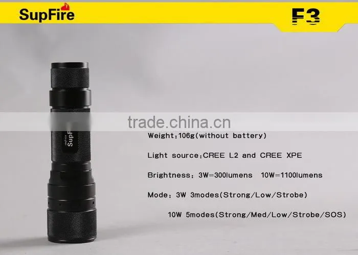 2014 hot sale 3wrechargeable camping outdoor zoom tactical led flashlight