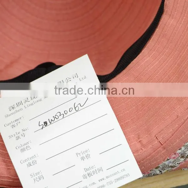 2014 fashionable woven paper hat for laydies/girls