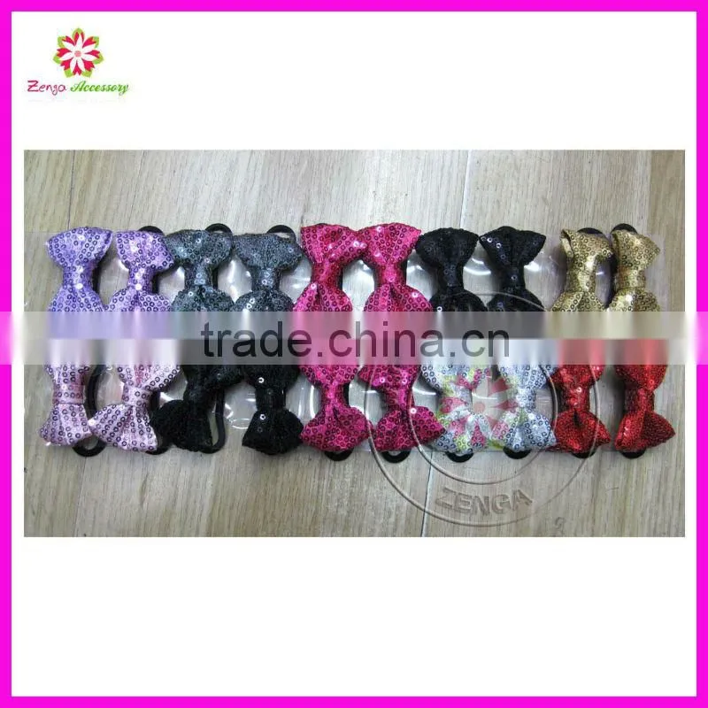 GLITTER SEQUIN BOW CLIPS