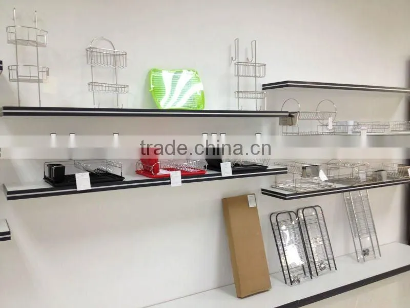 Elegant Iron Wire Dish Shelf with PP Tray